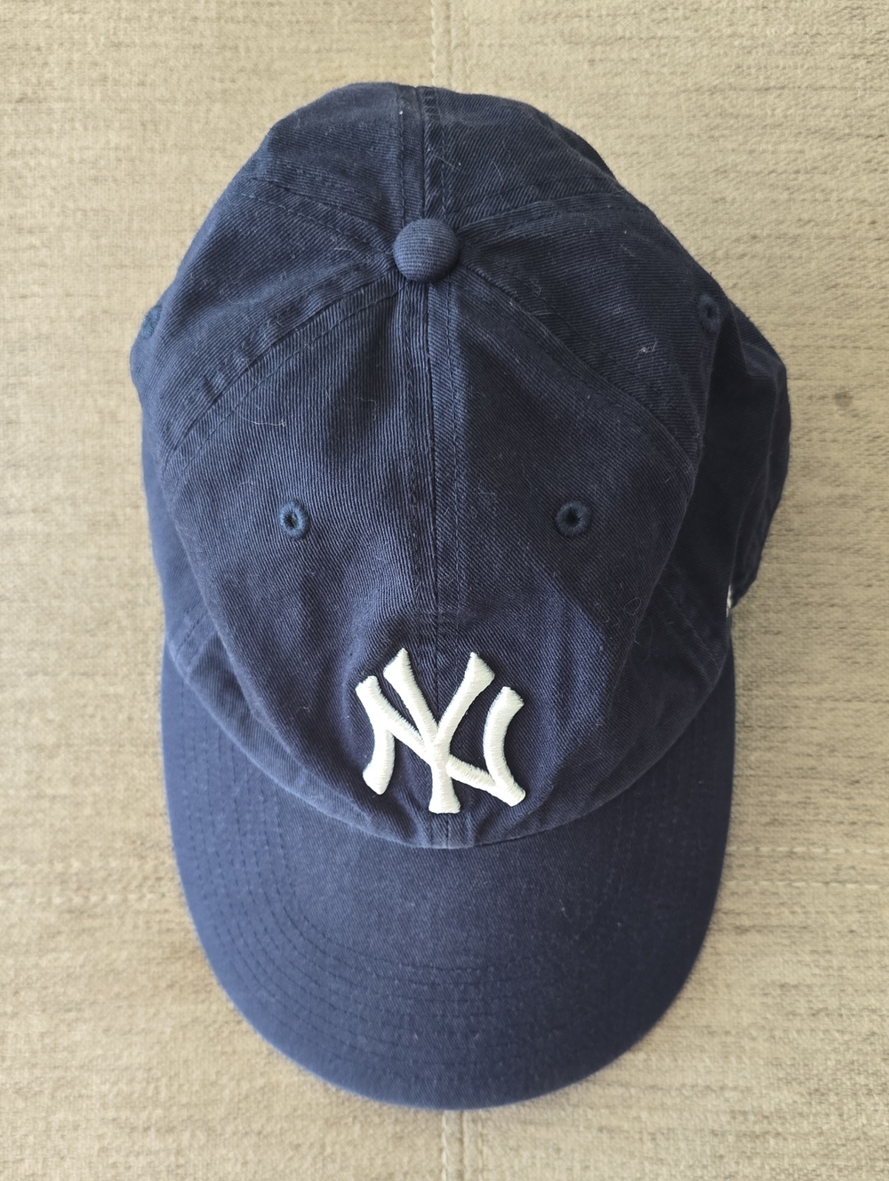 Yankees Adjustable New Era Navy Cap with White NY Emblem